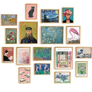 NWOT 17 Artistic Eclectic Gallery Wall Art Prints Room Decor Unframed